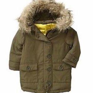 Gap Green Parka Coat Unisex 18-24 Months